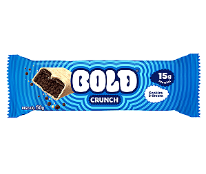 BARRA DE PROTEINA BOLD CRUNCH 60G SABOR COOKIES & CREAM