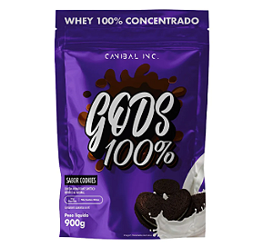 GODS WHEY 100% CANIBAL REFIL 900G SABOR COOKIES