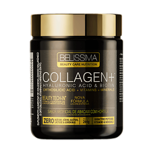 COLLAGEN BELISSIMA - BLACK SKULL 264G SABOR ABACAXI COM HORTELA