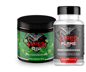 1 KIT VIPER DIU + FLAME – Efeito Seco no Foco 🔥 | Redução de Celulite, Inchaço e Gordura Localizada