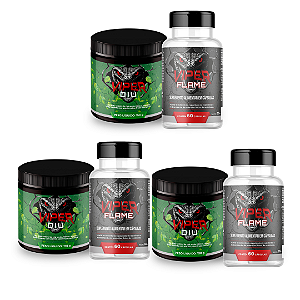 3 KIT VIPER DIU + FLAME – Efeito Seco no Foco 🔥 | Redução de Celulite, Inchaço e Gordura Localizada