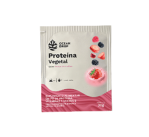 MONODOSE PROTEINA VEGETAL OCEAN DROP SACHE 30G SABOR FRUTAS VERMELHAS