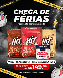 Whey HIT Adaptogen + Creatina Absolut 300g Promoção Chega de Férias