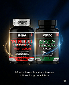 🔥 KIT VITALIDADE MASCULINA – TRIBULUS + MACA PERUANA
