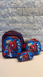 Mochila Infantil Completo Personagens 3D – Volta às Aulas 🧒🎒