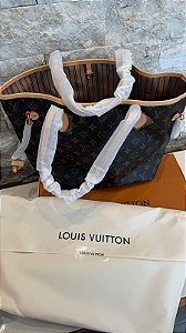 Bolsa Tote LV Neverfull MM Monograma + Caixa