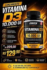 VITAMINA D3 10,000 IU RBM POWER