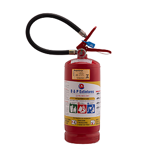 -Extintores de Incêndio Pó Quimico 4 Kg. ABC+Sinalização+Suporte de Parede