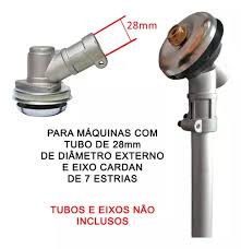 TRANSMISSÃO - 7 ESTRIA TUBO 28 MM