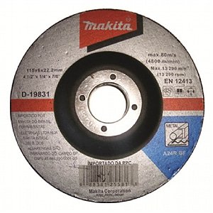DISCO DE DESBASTE P/ METAL 4 1/2 - D-19831-5