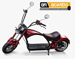 Moto Elétrica Scooter BR Boards Chooper - Vermelha