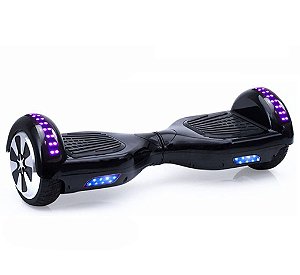 Hoverboard Skate Elétrico Smart Balance Wheel 6,5 Polegadas com Bluetooth - Preto