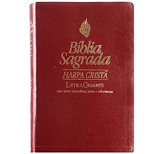 Bíblia com Harpa - Letra Gigante - Vinho