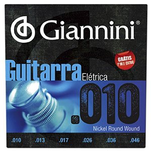 Encordoamento Giannini Guitarra 010 GEEGST10