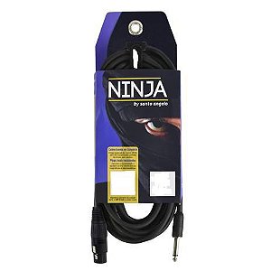 Cabo de Microfone Santo Angelo P10-XLR Femea Ninja HG B 4.57M