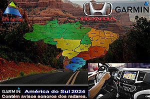 Sistema de Atualização Genuino Honda CRV/HRV Garmin América do Sul 2024