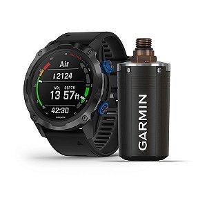 Relógio Garmin Descent MK2i Cinza em Titânio com Vidro em Safira - para Mergulhadores com Transmissor de pressão T1