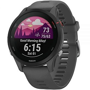 Relógio Garmin Forerunner 255 com Monitor Cardíaco+GPS e Bluetooth Preto - LANÇAMENTO