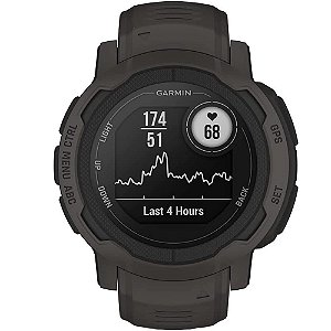 Relógio Garmin Instinct 2 Solar com GPS e Monitor Cardíaco no Pulso e funções Táticas 010-02627-00