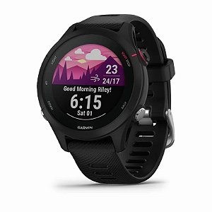 Relógio Garmin Forerunner 255S Music com Monitor Cardíaco+GPS e Bluetooth Preto 41mm