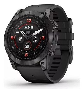 Relógio Multi Esportivo Garmin Epix 2 PRO Safira Generation 47mm Cinza Black + Cardíaco - Lançamento EXCLUSIVO! Retire!