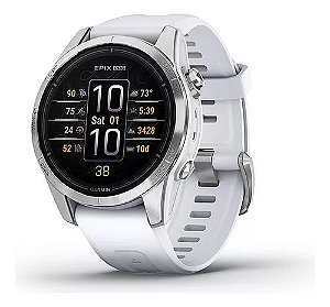 Relógio Multi Esportivo Garmin Epix 2 PRO Generation 2 Safira 47mm Whitestone + Monitor de Batimentos