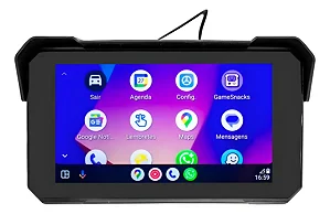 GPS para Motocicletas tela de 5.0 IPX7 a prova d'água Android Car Play Waze Google Wireless e Bluetooth - Leia o anuncio - Envio imediato!