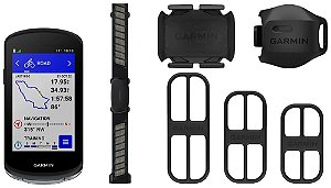 Ciclocomputador Garmin Edge 1040 Preto com sensores - Kit Ciclismo (Bundle) GPS com Conetividade inteligente