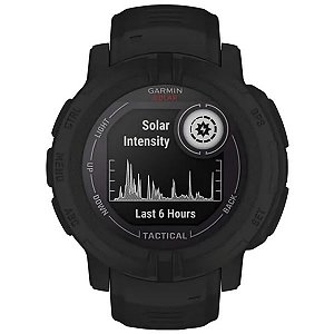Relógio Garmin Instinct 2 Solar Tactical Preto com GPS e Monitor Cardíaco no Pulso 010-02627-03