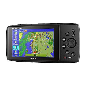 GPS Garmin GPSMap 276CX Preto tela de 5.0" 8GB Glonass Wi-Fi Ant+ IPX7 Nmea 0183 Todo o Terreno com Altímetro + Mapa SAM 2024.10