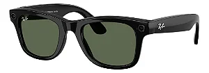 Óculos Ray-Ban Wayfarer Meta Shiny Black / G15 Preto/Verde