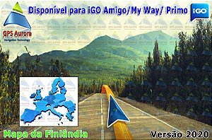 Atualização iGO para GPS ou Cartão - Mapa da Finlândia 2023 + POIS