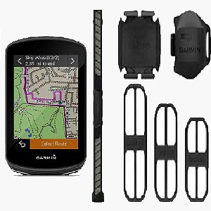 Ciclocomputador Garmin Edge 1030 PLUS Bundle - Kit Ciclismo Preto e GPS com Conetividade inteligente