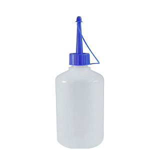 Almotolia Plástica Transparente Bico Reto