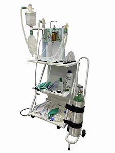 Kit de anestesia Hipnos (c/ ventilação manual) com cilindro de 03L - Completo