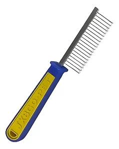 Pente Aço p /cães E Gatos Cabo Plástico 20 Dentes