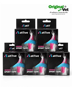 Kit 6 Tape Bandagem Elástica Fita Kinesio