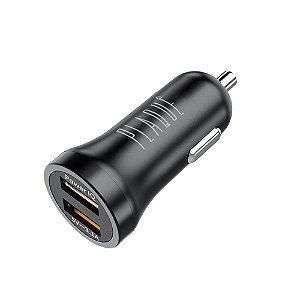 Carregador Turbo Veicular Plaquê 2-USB