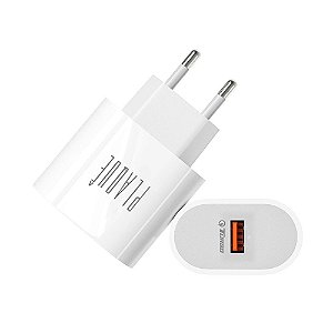 Carregador Super Turbo Plaquê Para Android Com Cabo - Conexão Tipo-C