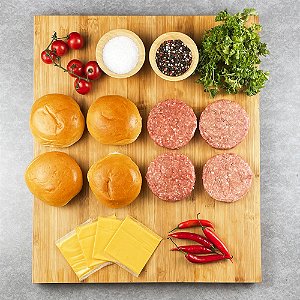 Kit Hamburguer Blend da Casa para 04 Pessoas