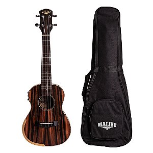 UKULELE MALIBU CONCERT ELETRICO 23 EBANO TABACO