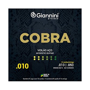 ENC GIANNINI VIOLAO COBRA 010 12 CORDAS GEEF12M