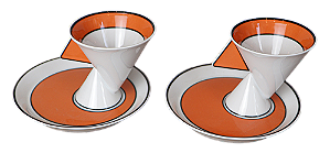 Jogo De 2 Xícaras Jazz