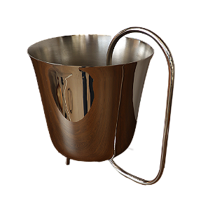 Balde Cachepot Loops Prata