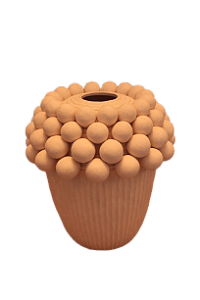 Vaso De Cerâmica Creme - Lucatti