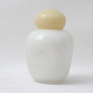 VASO DE VIDRO C/ TAMPA