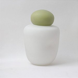 VASO DE VIDRO C/ TAMPA