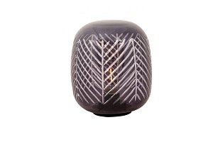 LUMINARIA C/ LAMPADA LED CINZA