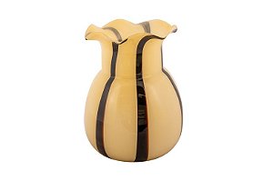 VASO DE VIDRO AMARELO GRANDE