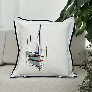 Almofada Náutica Impermeável Veleiro 45x45